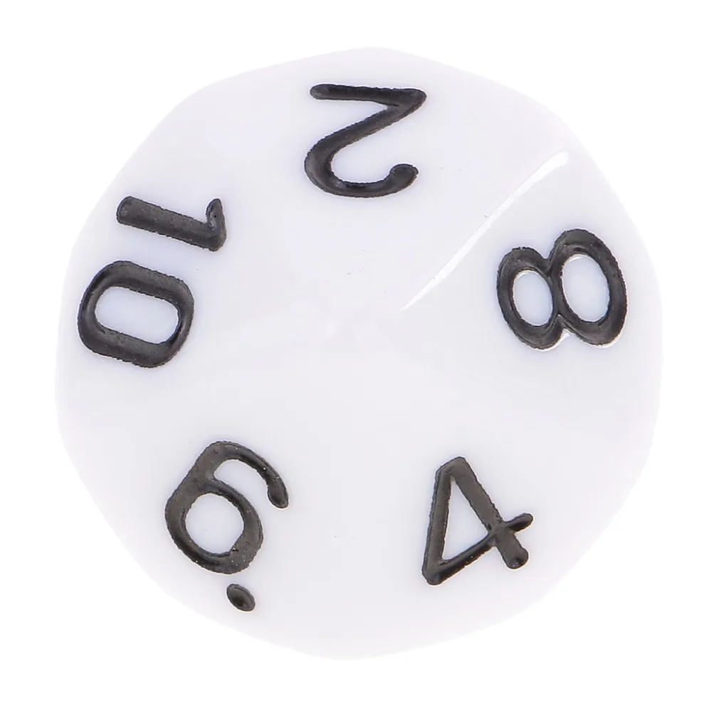 10 шт./компл. D6 D10 игра кубик для настольной игры вечерние азартные игры в кости игра цифровой с разноцветным стороны многогранные кубики