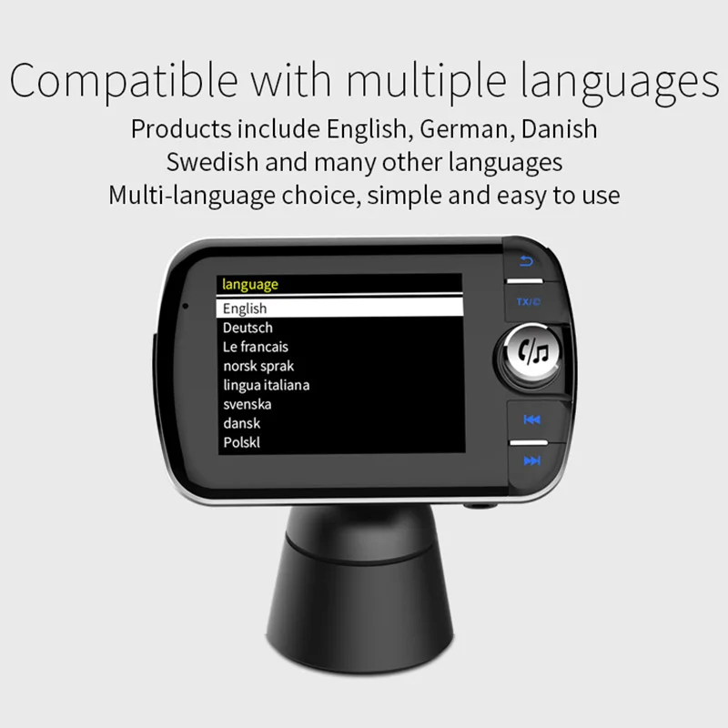 CDEN Автомобильный FM передатчик цветной цифровой DAB радио MP3 музыкальный плеер