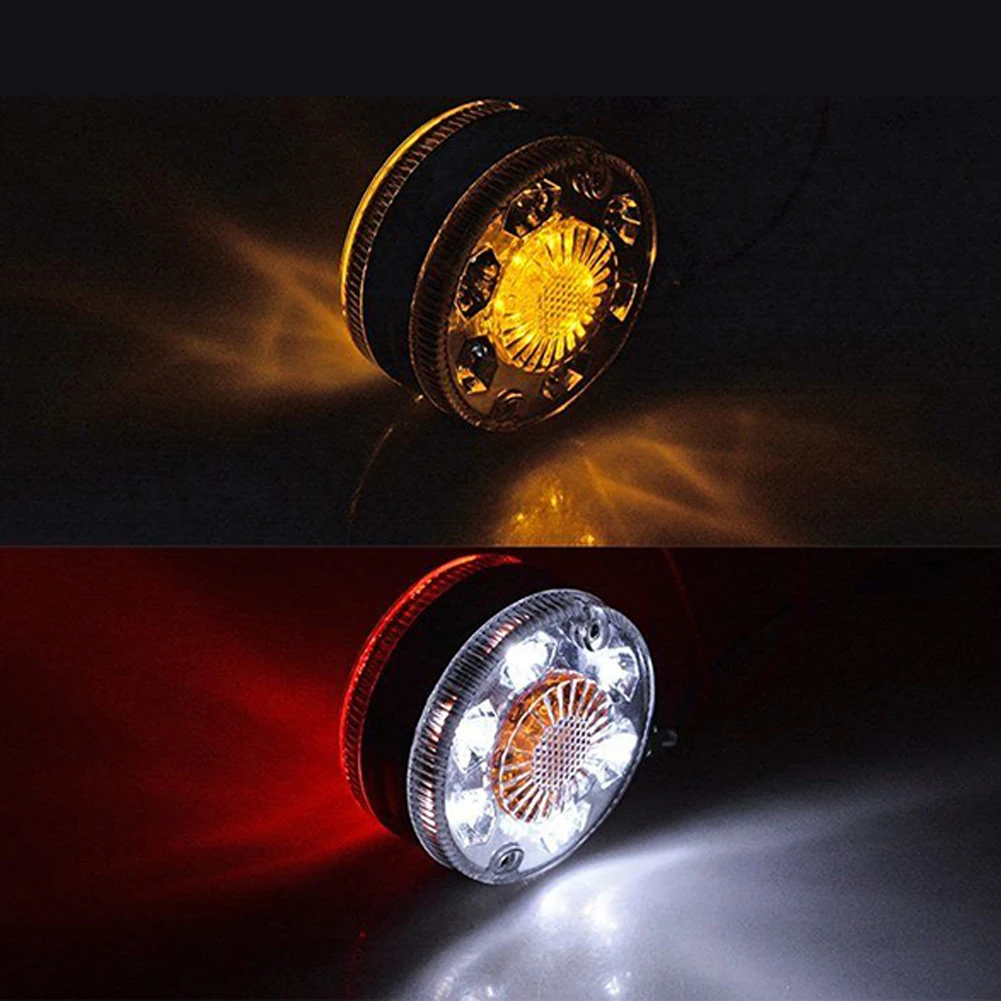 2pcs Truck Double Face Turn Signal Brake Lamps 12W Waterproof Fender LED Lights | Автомобили и мотоциклы