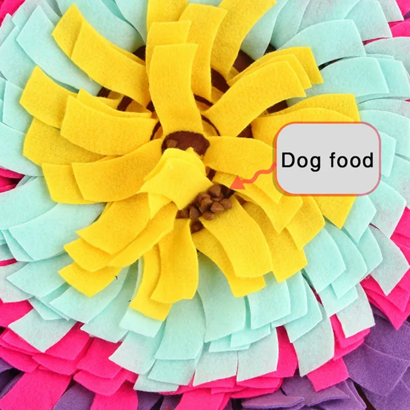 

Pet Dog Smell Training Toys Pet Sniffing Pad Washable Training Blanket Feeding Mat Piecing Dog Foraging Skills Toys
