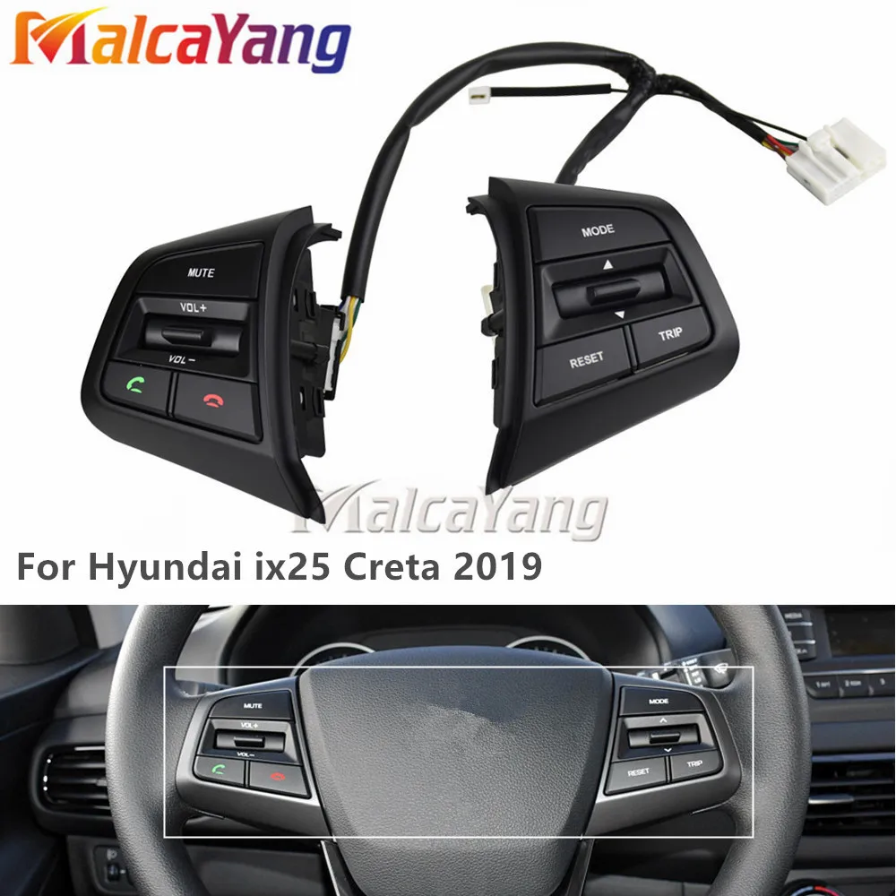 Для Hyundai ix25 (creta) 2019 кнопки круиз управления рулем кнопка дистанционного