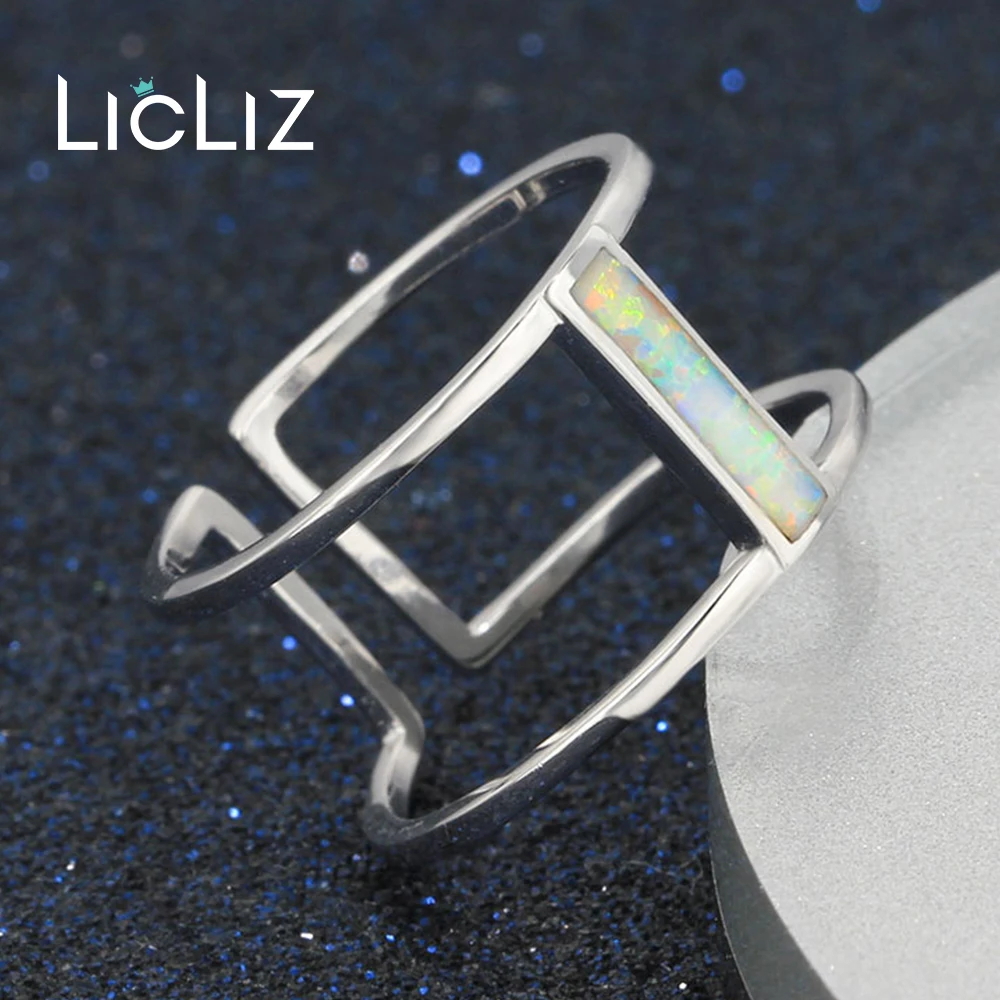 Женские регулируемые кольца из серебра 925 пробы с белым опалом|ring for|rings for womenring