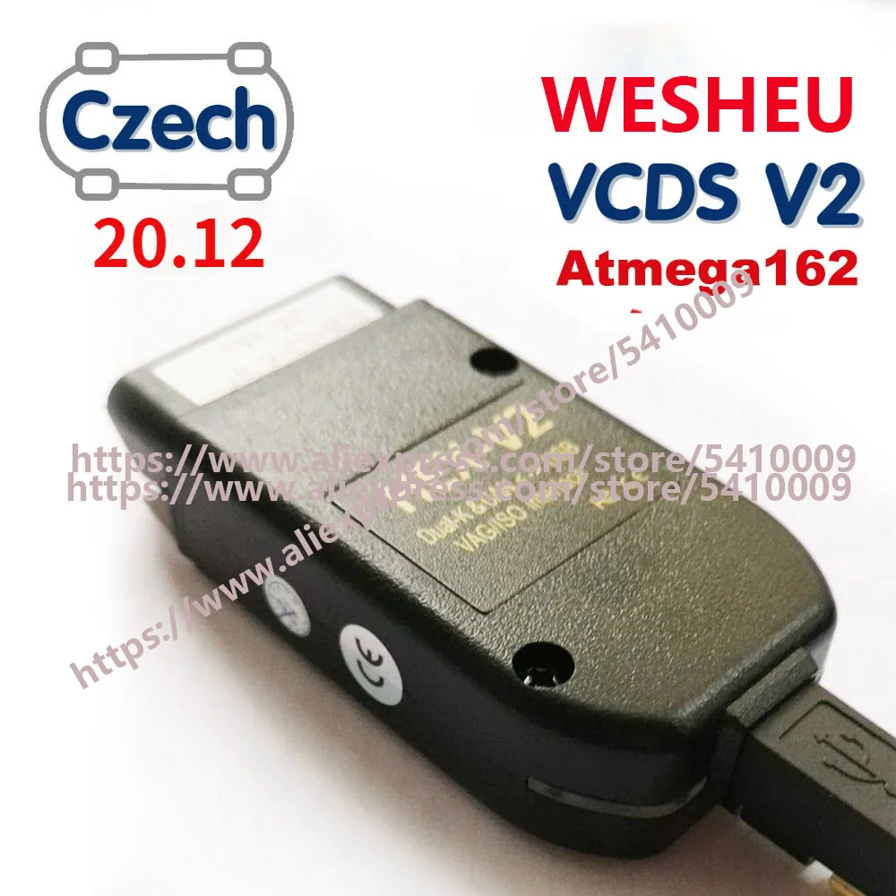 2021 тестеры интерфейса Wesheu VCDS V2 Super Com 20 12 для VW AUDI Skoda Seat VAG многоязычный ATMEGA162 + 16V8
