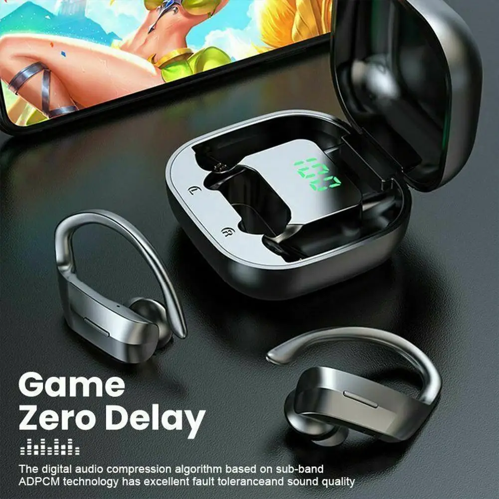 

Tws-наушники Bluetooth 5,0, беспроводные наушники 258, спортивные наушники, игровая гарнитура с зарядным чехлом 300 мАч