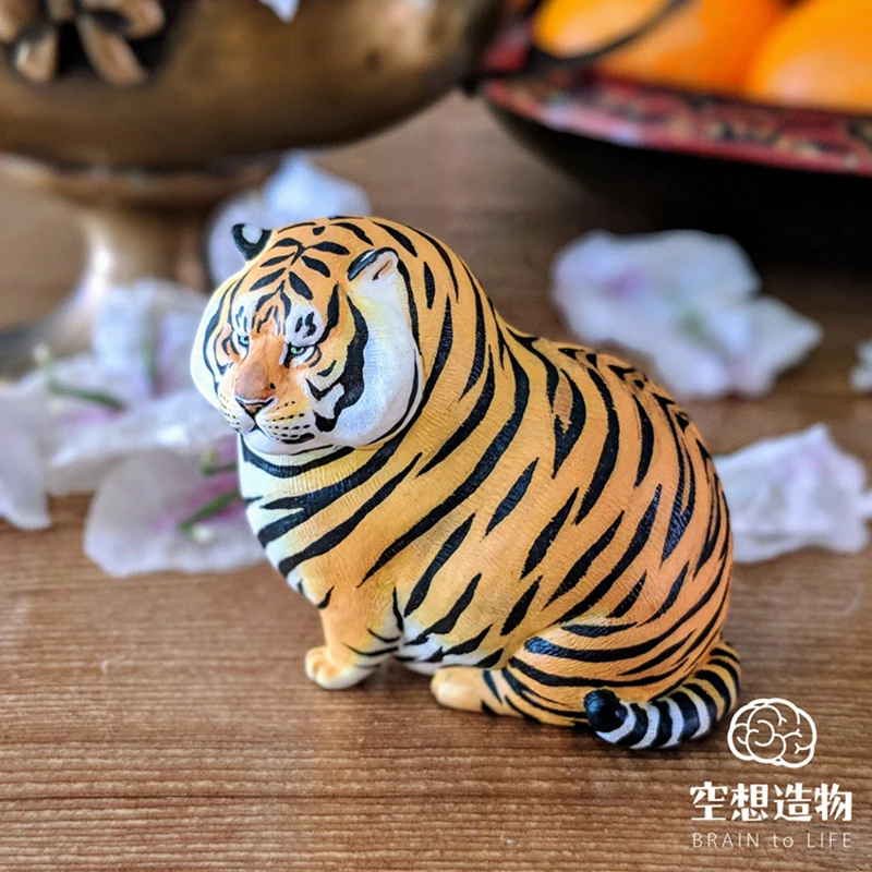 

Fat Tiger Genuine Spot Little Zoo Uncle Erma Utopia Utopia Popularity Tide Play Desktop Decoration