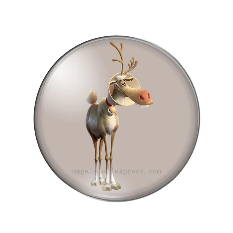 3D милая лошадь корова свинка овечка фоторамка с круглым кабошоном для фото