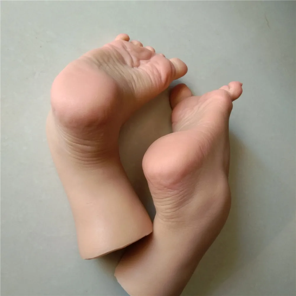 1 Pair Newest Silicone Sexy Feet Real Pocket Pussy Artificial Realistic Foot Dolls For Men Male Masturbator Sex Adult Toys | Красота и