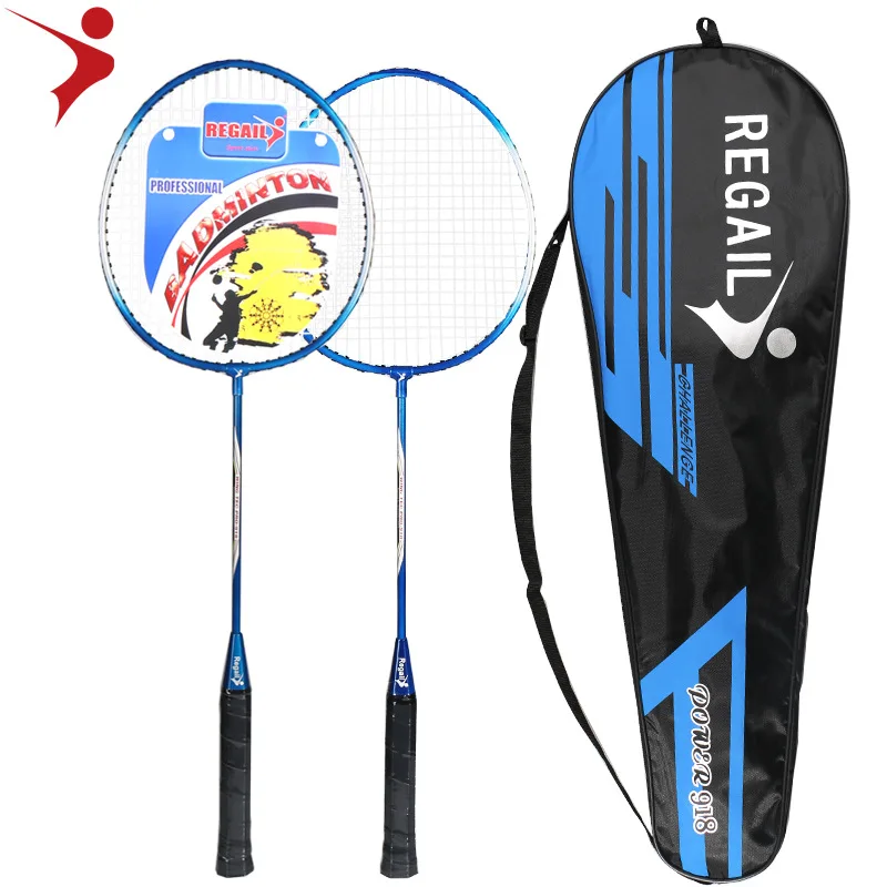 2pcs Integrated Badminton Racket Professional Badminton Racquet High-Grade Badminton Racquet With Bag Indoor