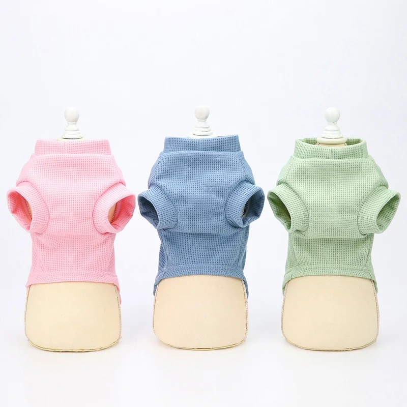 

Dog T-shirt Striped Puppy Dog Shirt Simple Cute Summer Dog Clothes Summer Sleeveless Thin Pet Vest for Small Dog Chihuahua