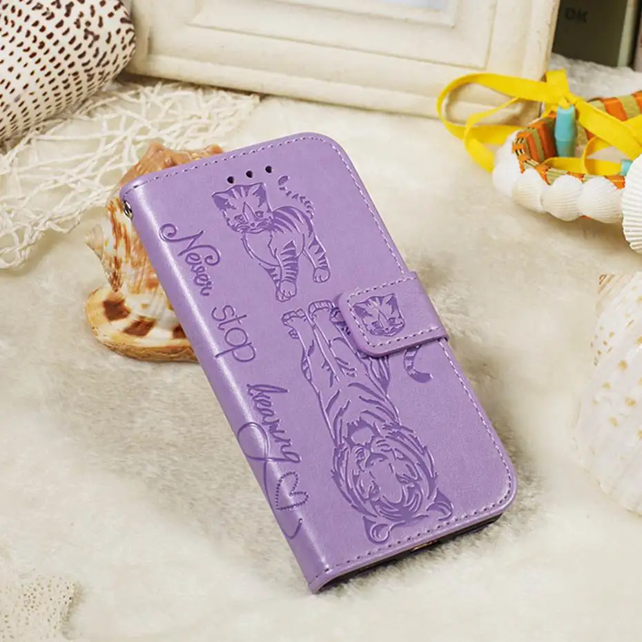 Кожаный флип-чехол с 3D кошкой и тигром для huawei P30 P20 Pro mate 30 Lite P Smart Z Y7 Prime Honor 9X20 Pro 8A 10i Y6