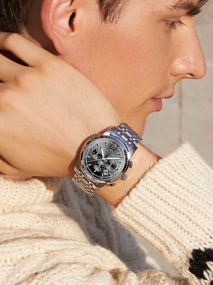 Часы Binkada Мужские механические оригинальные автоматические часы из тонкой стали