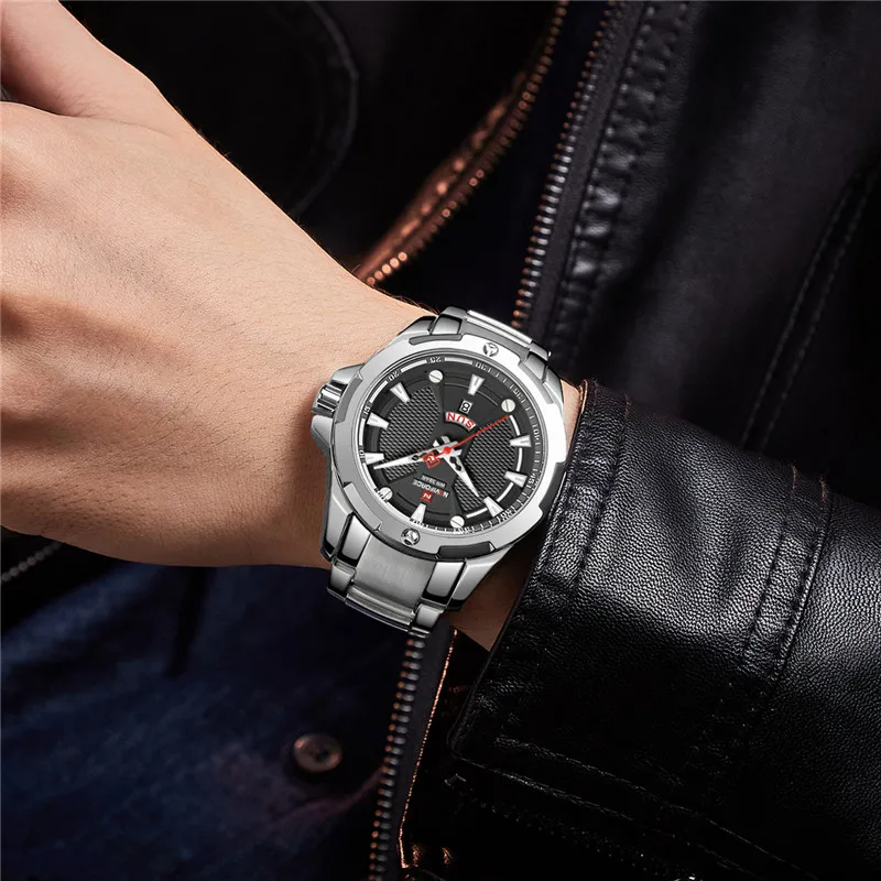 

Watch Top Brand Luxury Men Analog Watch Men Stainless Steel Waterproof Quartz Wrist Watch Date Clock Relogio Masculino