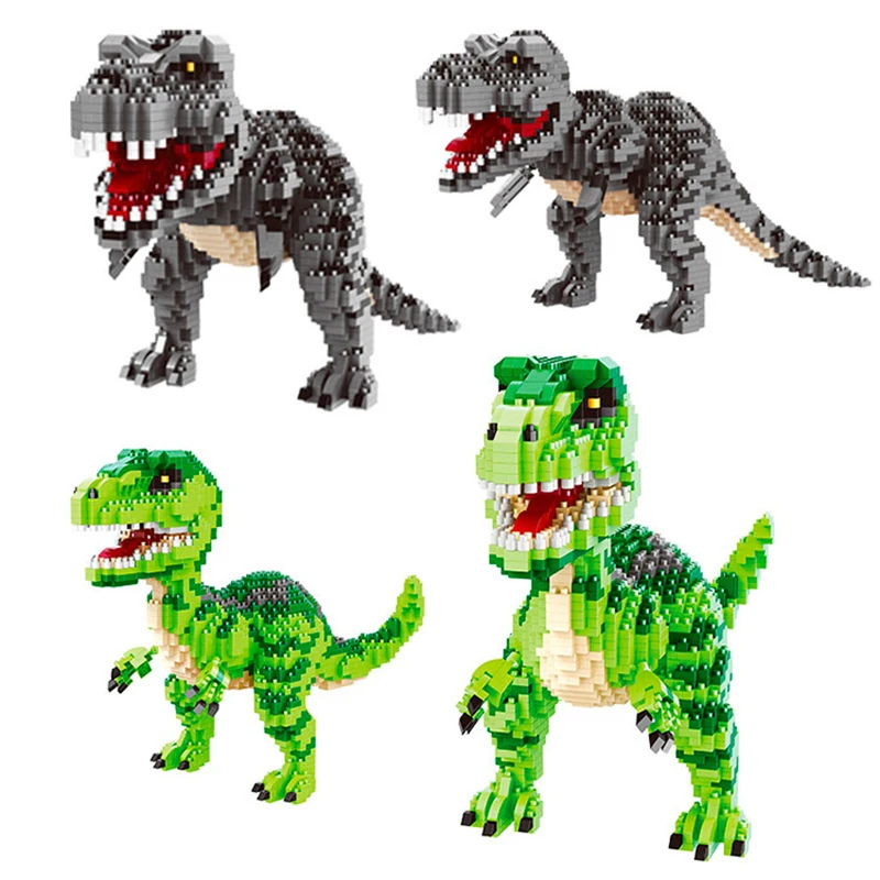 Конструктор детский тираннозавр рексед алмазный маленький конструктор пазл