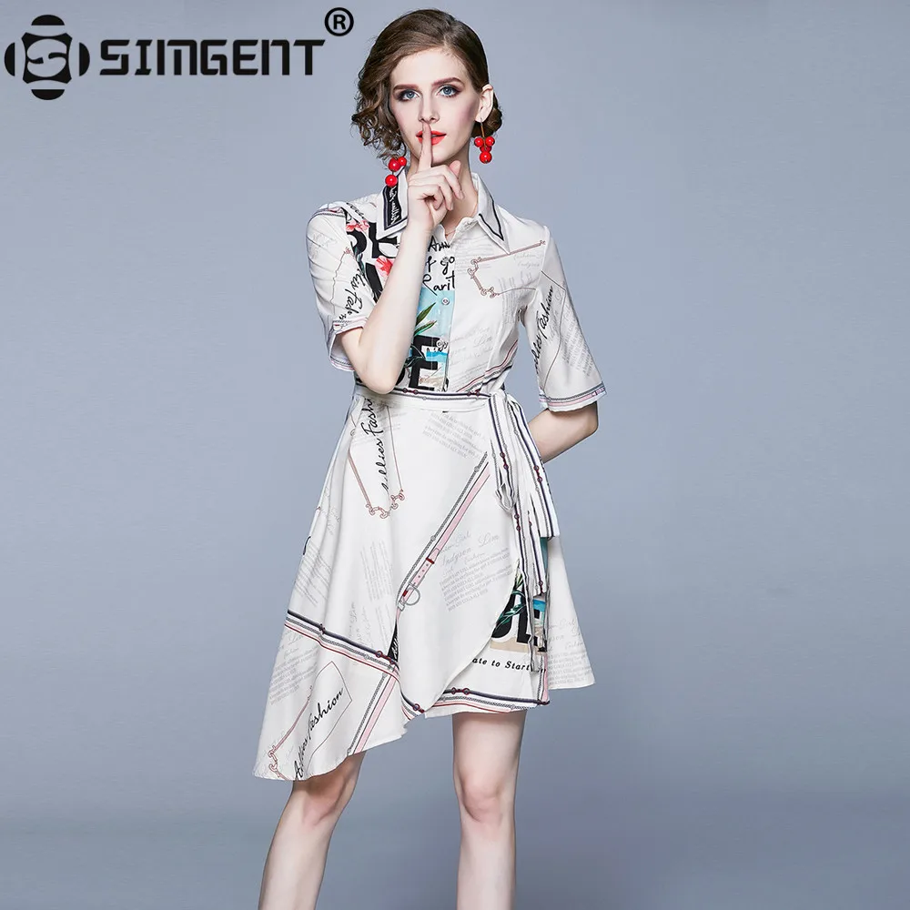 Женское асимметричное платье Simgent Элегантное летнее блузка с отложным