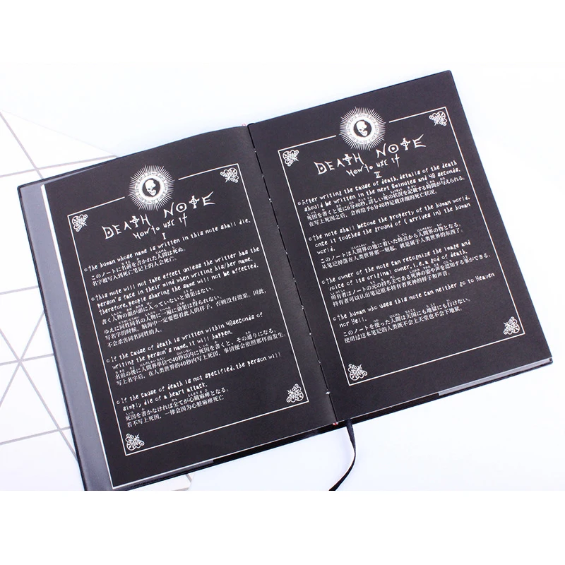 

2020 Death Note Planner Anime Diary Cartoon Book Lovely Fashion Theme Cosplay Large Dead Note Writing Journal Notebook THIN889