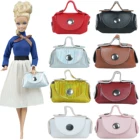 8 шт. модная женская сумка для покупок Яркая кожаная сумка сумочка кошельки для куклы Барби аксессуары для куклы Blythe набор однотонных игрушек