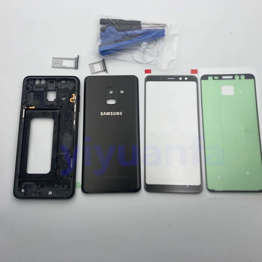 Полный корпус задняя крышка фронтальная стеклянная линза средняя рамка для Samsung