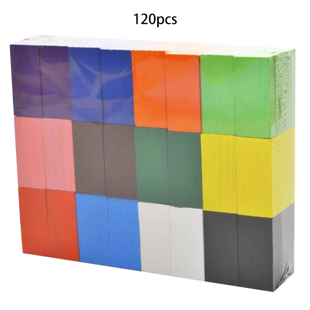 

120 шт., деревянные игрушки-домино для мальчиков, 12 цветов