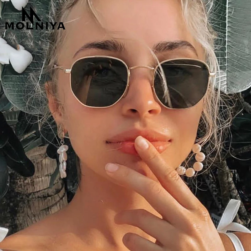 2020 металлические классические винтажные женские солнцезащитные очки MOLNIYA