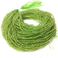 natural peridot beads micro faceted beads 2mm 3mm 4mm faceted gem spacer beadssmall tiny beads for jewelry1string of 15 5