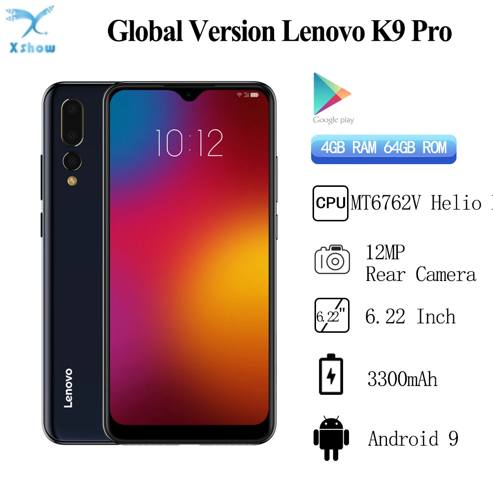 Смартфон Lenovo K9 Pro 4 Гб ОЗУ 64 ПЗУ экран 6 22 дюйма HD + Восьмиядерный процессор