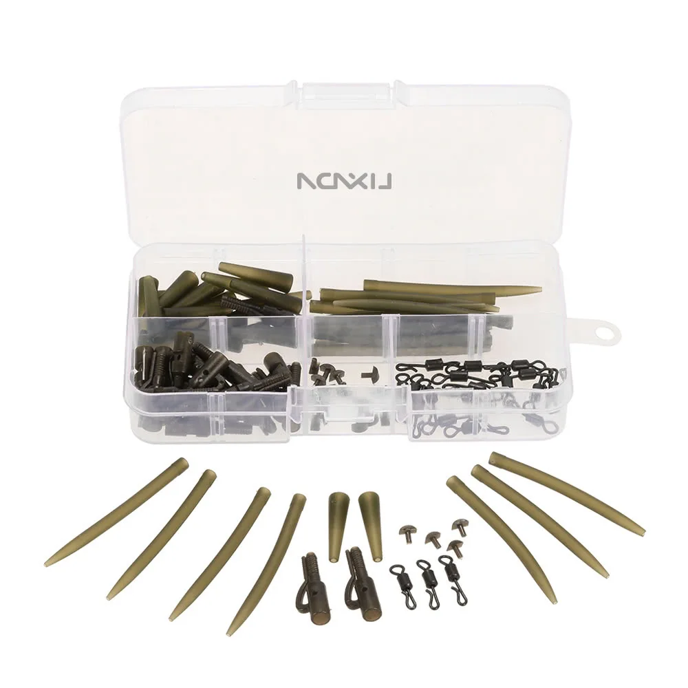 100 шт. терминал для ловли карпа снасти безопасная клипса с булавками резиновые