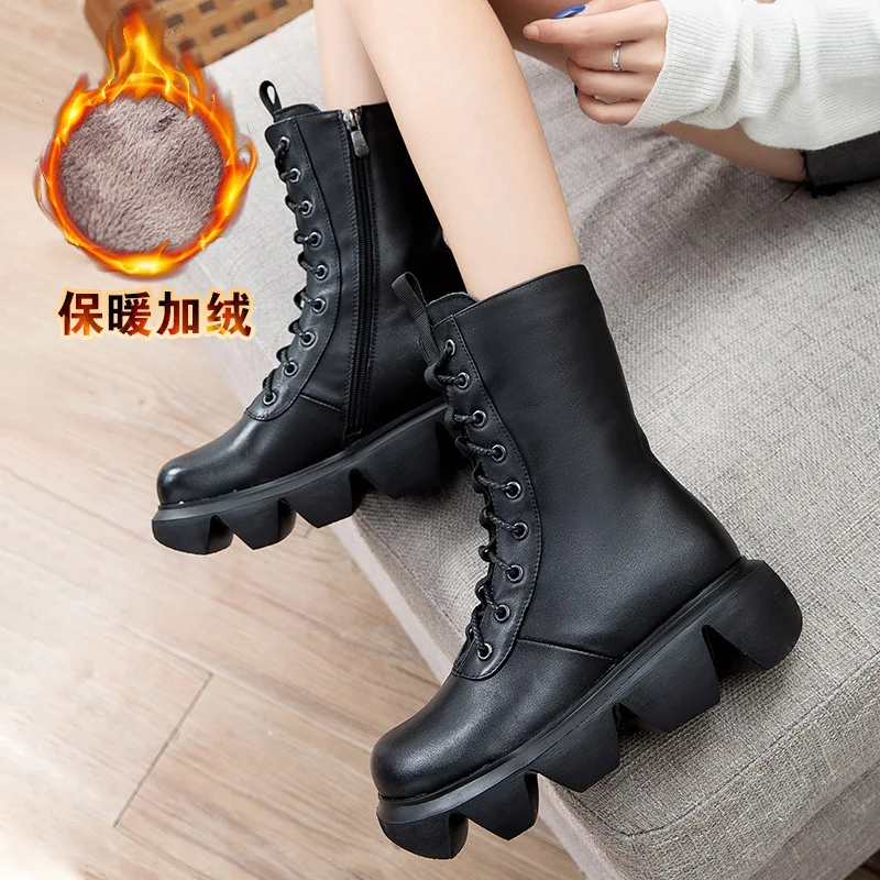 

Fashion Women Boots Comfortable Winter Winter Boots Women Hot Rubber Round Shoes New Casual Woman Shoes