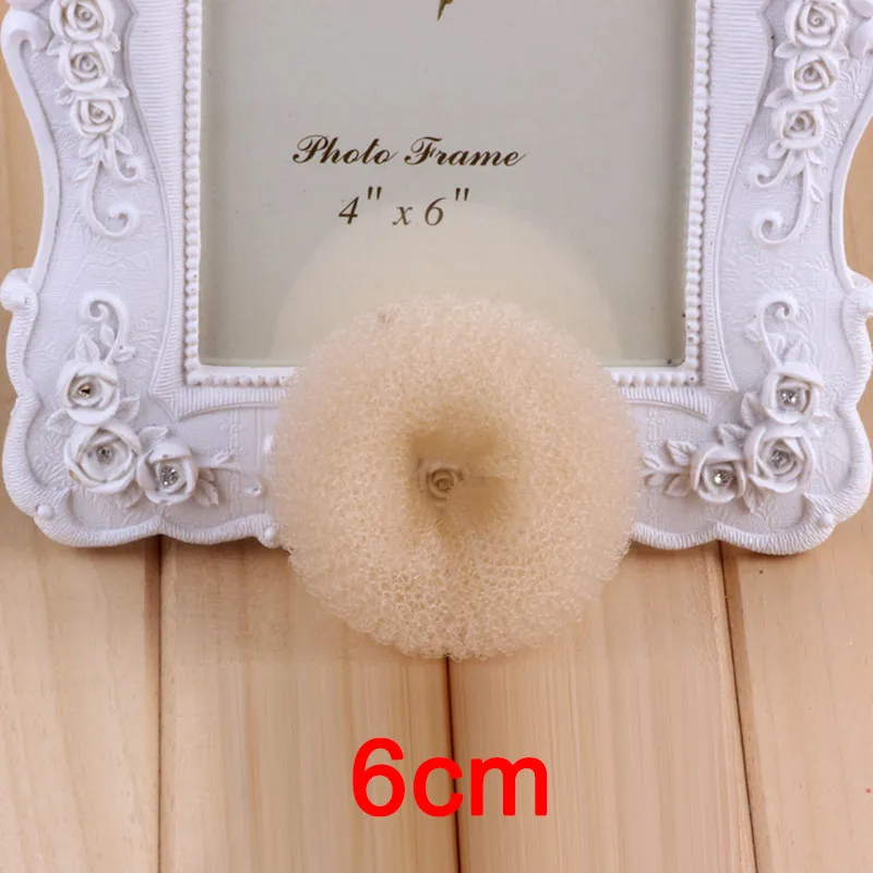 Beige5-6cm 1 шт. модный элегантный женский Корректировщик фигуры пончик Кольцо для волос булочка модный инструмент для укладки волос аксессуары инструмент для волос - Цвет: Beige5-6cm