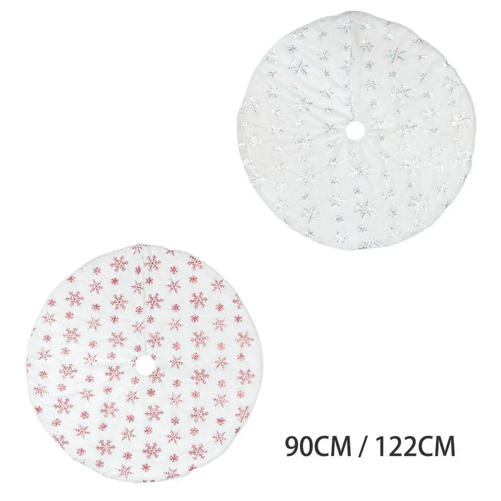 

Christmas Tree Skirt 35.43inch Soft Home Decor Merry Christmas Mat for Party Xmas Tree