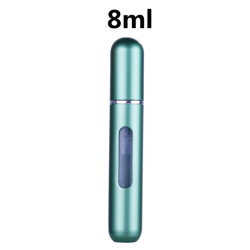 8ml matte green 5/8 мл многоразовый нагреваемый парфюмерный флакон с распылителем Алюминий распылитель Портативный, косметичка для путешествий, контейнер флакон духов распылитель контейнер - Цвет: 8ml matte green