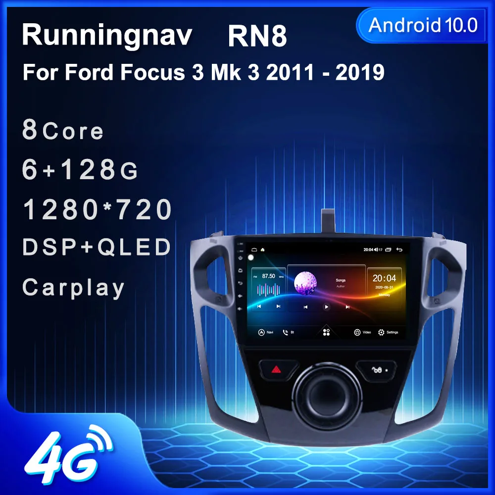 

4G LTE Android 10.1 For Ford Focus 2011 2012 2013 2014 2015 Multimedia Stereo Car DVD Player Navigation GPS Radio