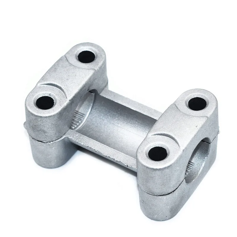 

1 set 22mm Silver Motorcycle HandleBar Fat Bar Riser Mount Clamp Adapter