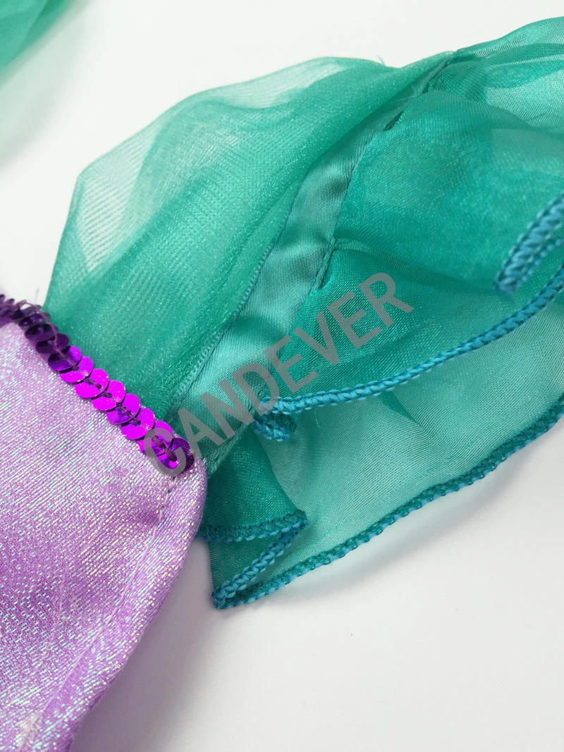 Платье принцессы Ариэль для маленьких девочек детский маскарадный костюм