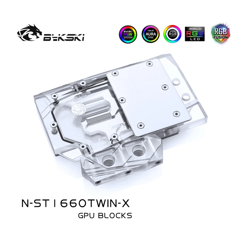 

Bykski GPU Cooler For ZOTAC Geforce GTX 1660 Gaming Twin FAN, Super 2060 8GD6 HA, Water Cooling VGA Block,N-ST1660TWIN-X cooler