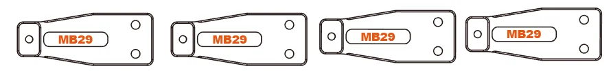 Capo SIXER 1:6 Jimny Samurai 15828MB29 Upper shock tower a one pair RC Crawler option upgrade parts