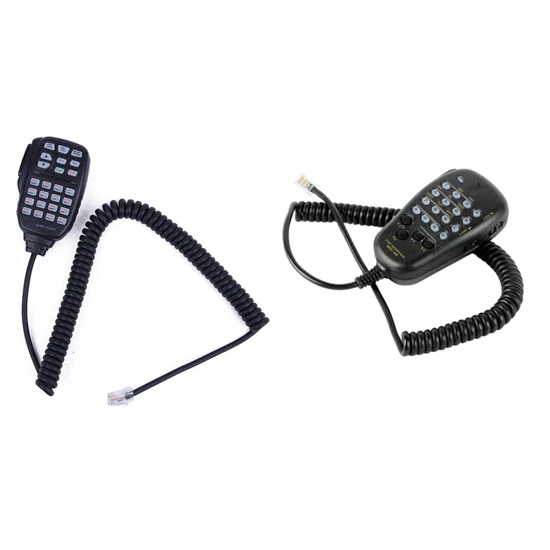 2 шт. микрофон: 1 HM 133 микрофон ручной плечевой для Icom Radio IC 207H 880H и DTMF MH 48A6J