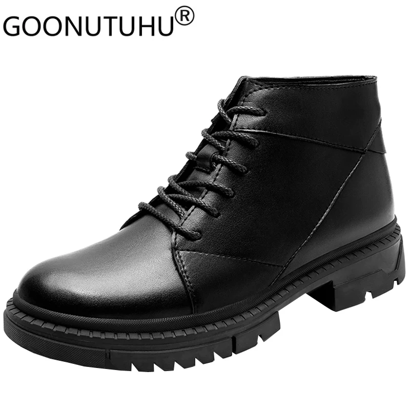 2022 Autumn Men's Boots Military Casual Genuine Leather Shoes Male Winter High Quality Ankle Boot Man Tactics Army Boots For Men