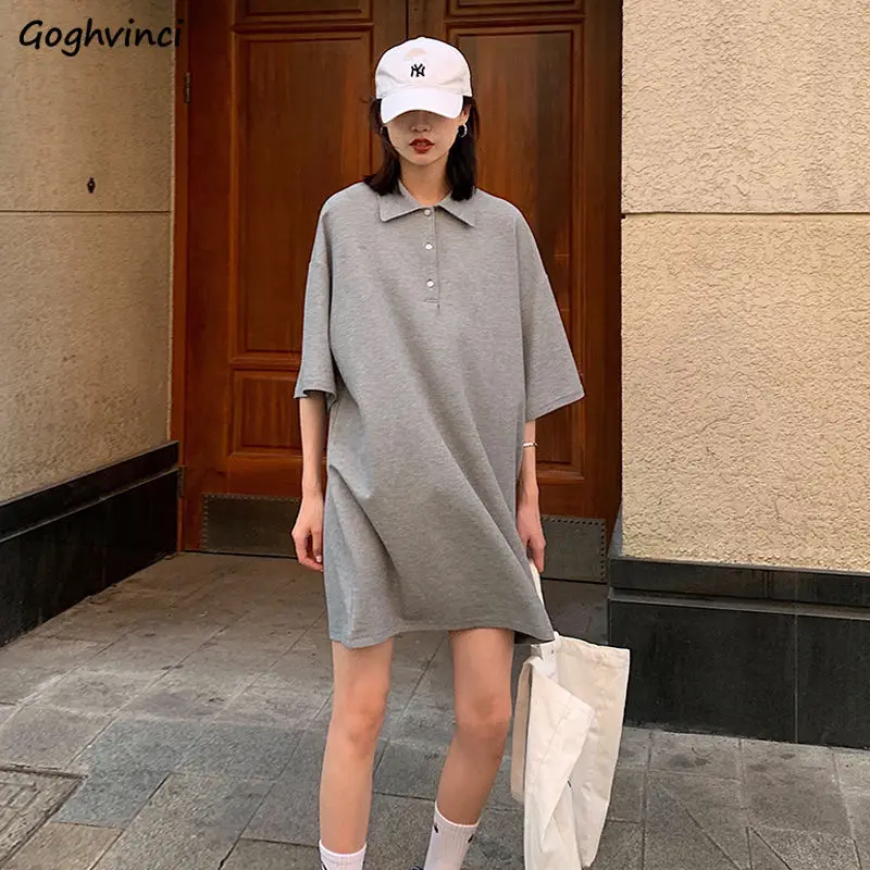 

Платье женское летнее, с коротким рукавом и отложным воротником