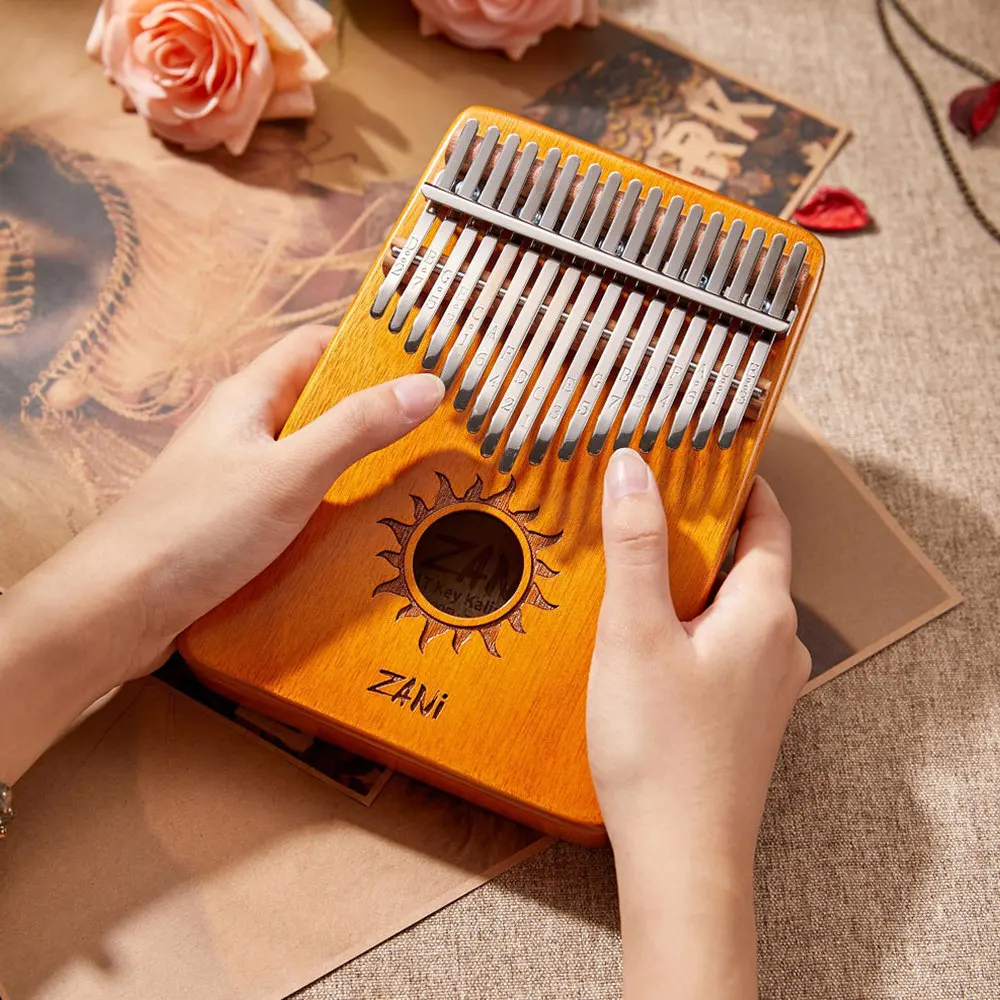 

1 Set 17 Key Kalimba Thumb Finger Piano Mini Creative Kalimba Musical Instrument
