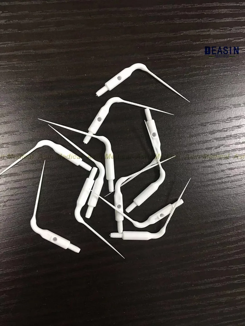 

5pcs Dental Pneumatic Scaler Plastic Wash Head Outer Screw Tip Safe Root Canal Wash