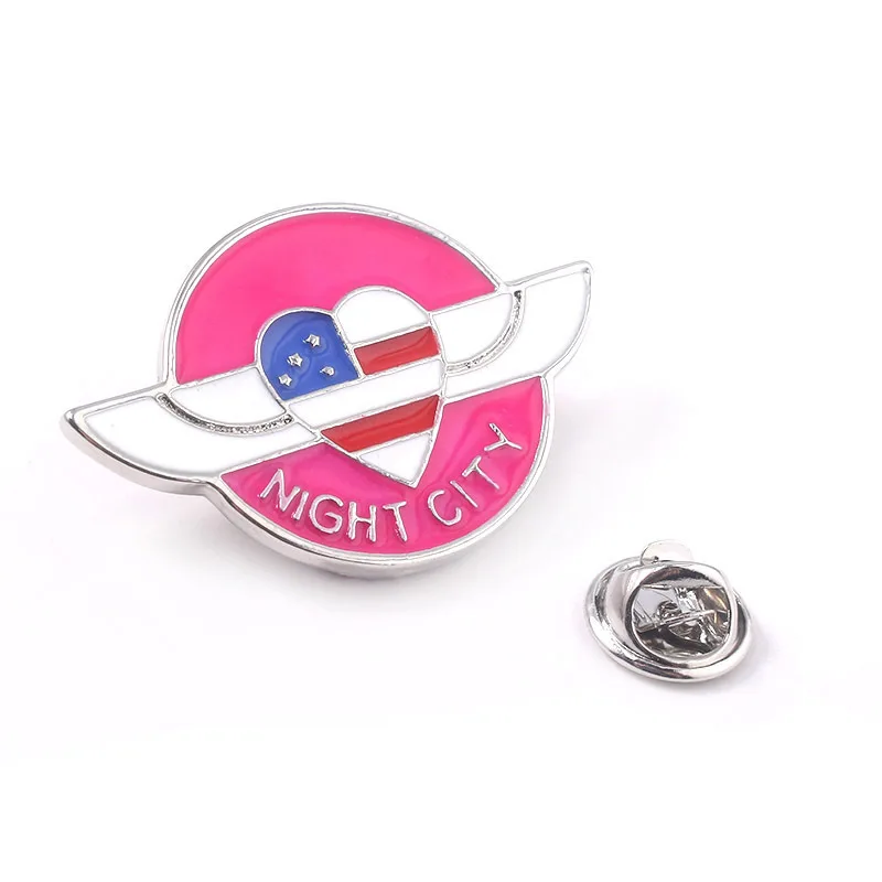 Игра ночной город значок 2077 Косплей женщин характер брошь куртка пальто