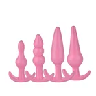 Мини-силиконовая Анальная пробка, 4 шт., игрушки из Желе Анальный фаллоимитатор для взрослых, интимные игрушки для женщин Эротические товары, анальная пробка с хвостом