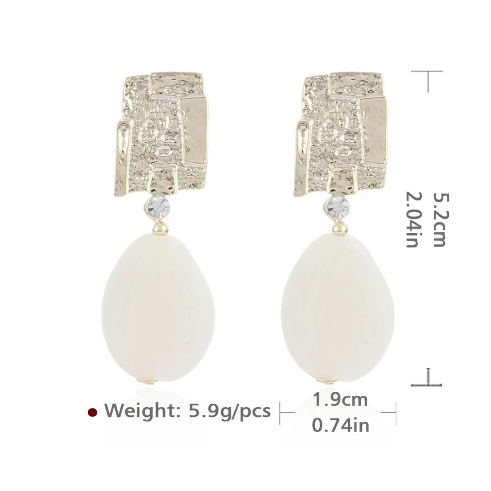 

ELEGANCE11 2020 Bohemian Earrings For Women Metal Stud Rhinestone Drop Vintage Earrings Party Jewelry Christmas Gift