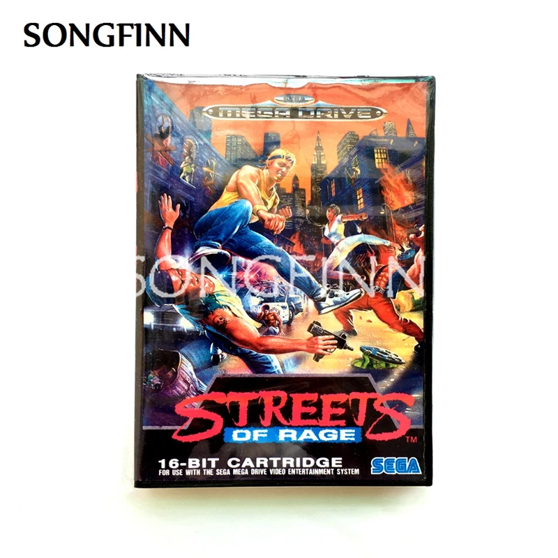 16 бит MD карта памяти с коробкой для sega Mega Drive Genesis Megadrive-Streets Of Rage | Электроника