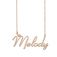 melody name necklace custom name necklace for women girls best friends birthday wedding christmas mother days gift