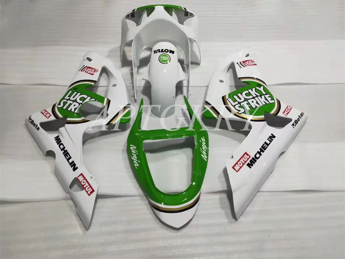 

New ABS Motorcycle Fairing Kits Fit For Kawasaki Ninja ZX6R 636 ZX-6R 2003 2004 03 04 Bodywork Set Green White