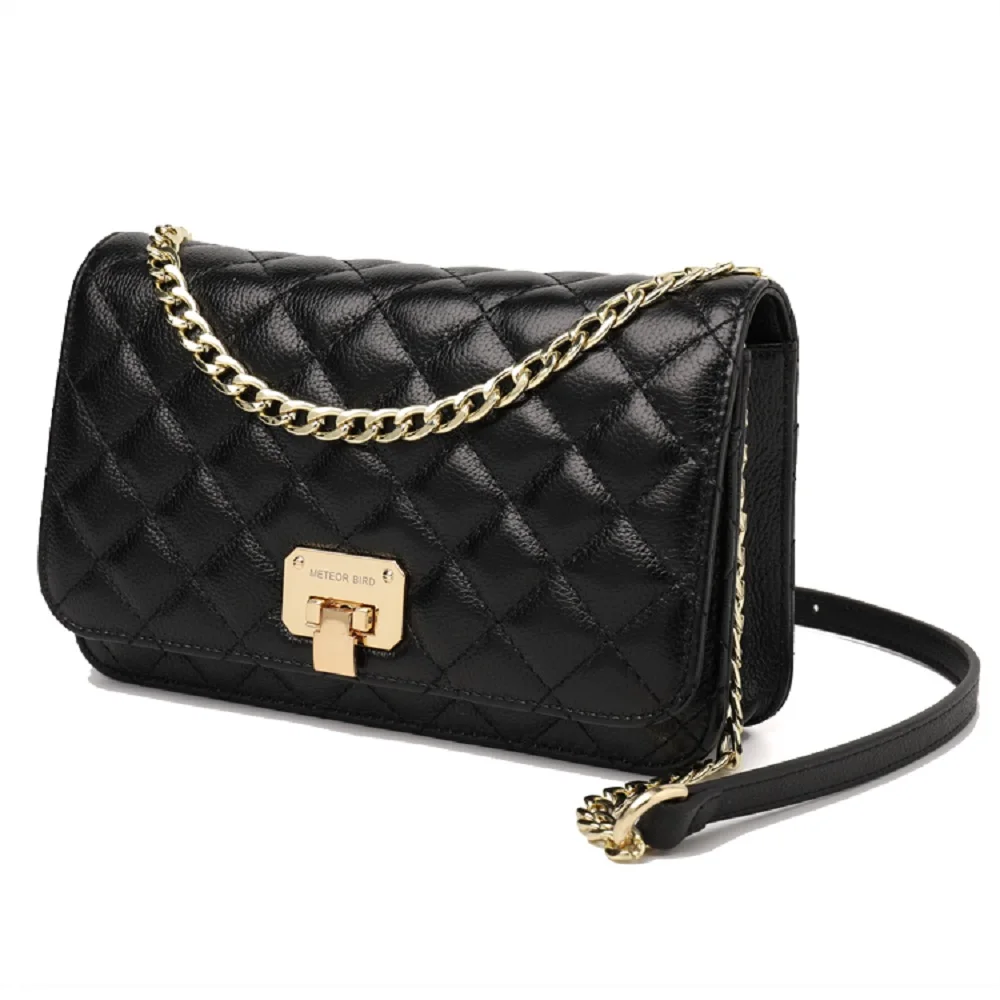 

Genuine Leather woman Hot Luxury Brand woman handbag Rhombus Shoulder Small Square lykj-yxy