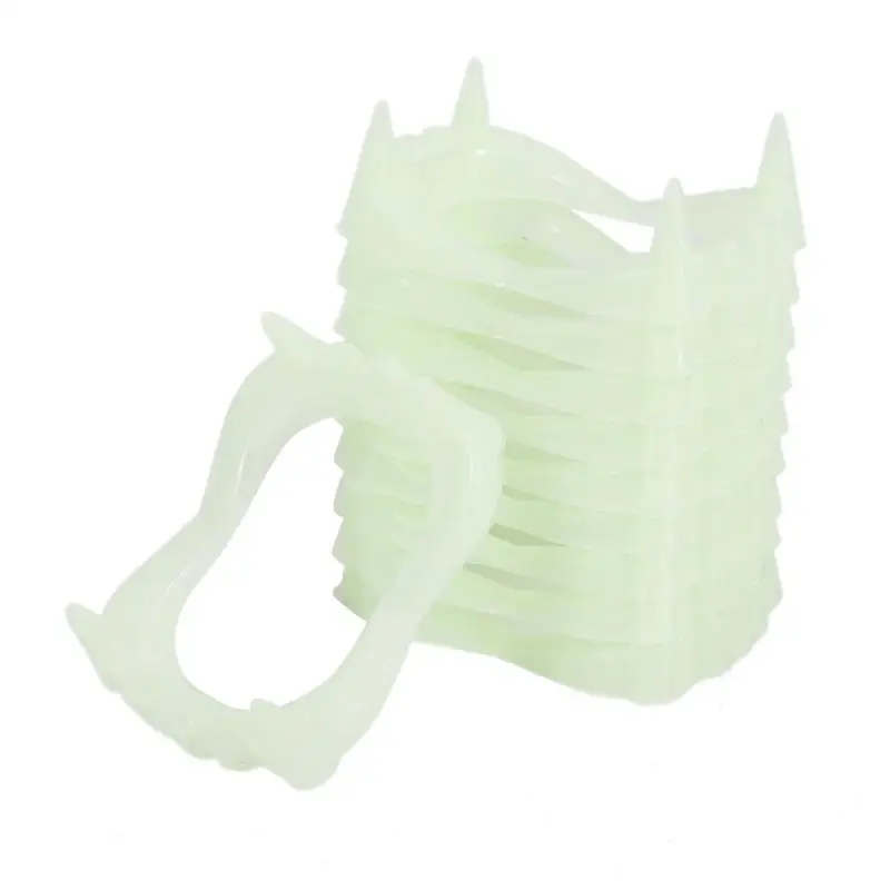 10 шт. светящиеся поддельные Зубы вампира для Хэллоуина вечеринки ночной