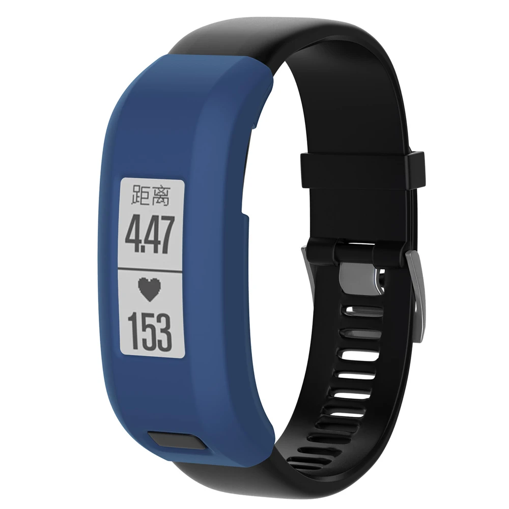 Силиконовый защитный чехол для Garmin Vivosmart HR прозрачный из ТПУ защитная пленка