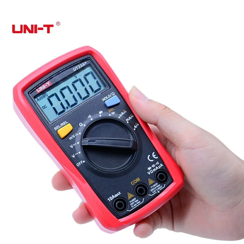 Цифровой мультиметр Megohmmeter UNI-T UT33A + амперметр размера ладони Автоматический